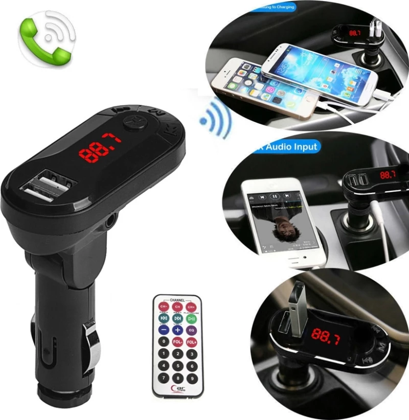 Car FM Transmitter T26 με LCD οθόνη