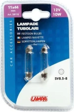 Lampa 11x44mm SV8.5-8 12V 2τμχ