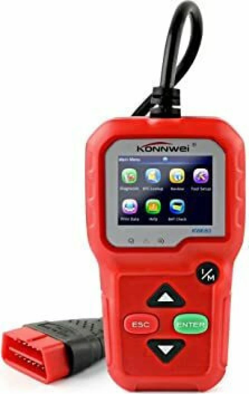 Konnwei KW680 Ψηφιακό Διαγνωστικό Αυτοκινήτων OBDII/EOBD Κόκκινο