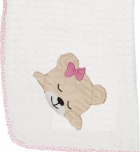 Dimcol Κουβέρτα Κούνιας Sleeping Bear Cub 12 Πικέ 100x160cm