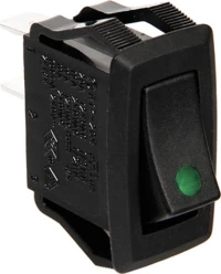 Lampa Rocker Switch with Green Led