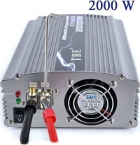Inverter Καθαρού Ημιτόνου Dc 12V Σε Ac 220V Με Usb Tbe 2000W
