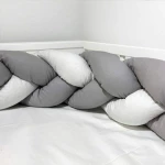 abo Πάντα Πλεξούδα Γκρι - Λευκή 20x210cm
