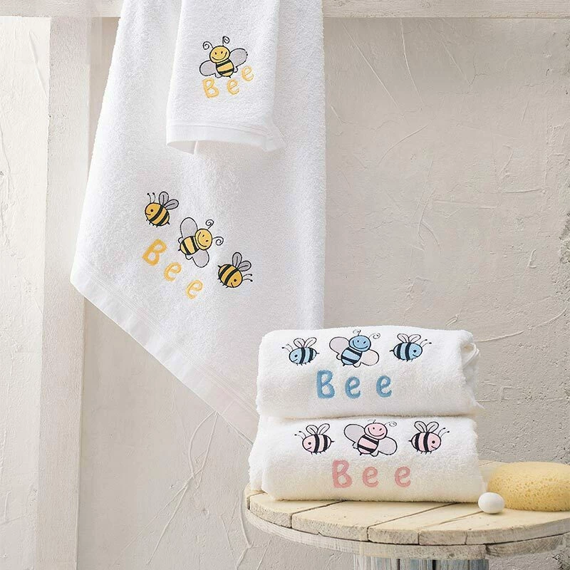 Rythmos Σετ Σεντόνια Κούνιας Honey Bee 105x160cm Pink