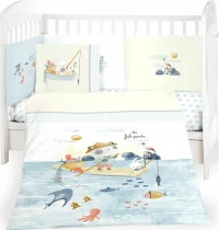 Kikka Boo Σετ Κούνιας The Fish Panda 6τμχ 70x140
