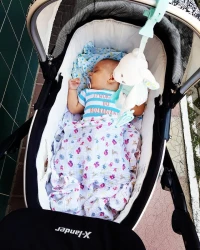 Babyono Πάνα Αγκαλιάς Ροζ 3τμχ 70x70cm