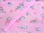 Dimcol Πάνα Αγκαλιάς Birds Pink 80x80cm