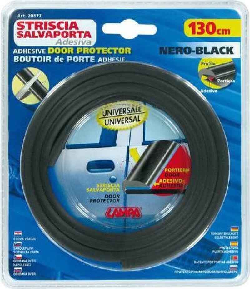 Lampa Adhesive Door Protector Strip 130cm Black