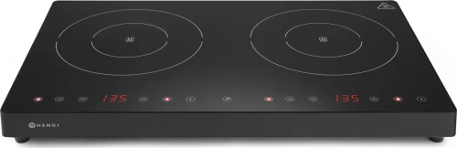 Επαγωγική εστία ψηφιακή διπλή induction 3500W black line Hendi 239414