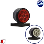 GloboStar Πλευρικά Φώτα Όγκου LED 24V 10cm - Κόκκινο/Λευκό