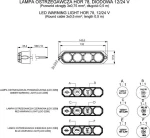 Horpol LDO2258 12/24V - Πορτοκαλί
