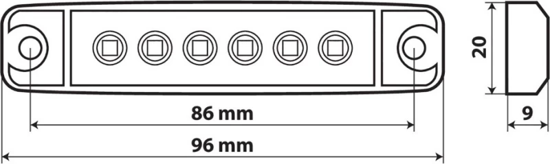 Lampa 97023 12/24V - Λευκό