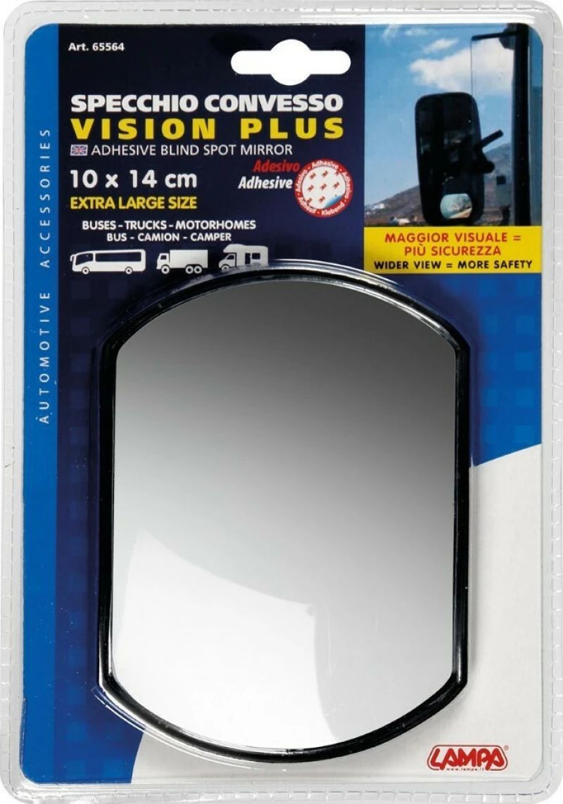 Lampa Καθρέπτης Πανοραμικός Εξωτερικός Vision Plus 140x100mm