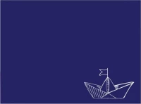 Σουπλά Βάρκα Μπλε 40x30cm (500τμχ)