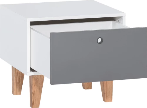 Κομοδίνο Concept Grey 53.4x45x46.4cm