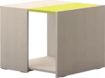 Κομοδίνο Trio Πράσινο-Σφένδαμος 54x47x56cm