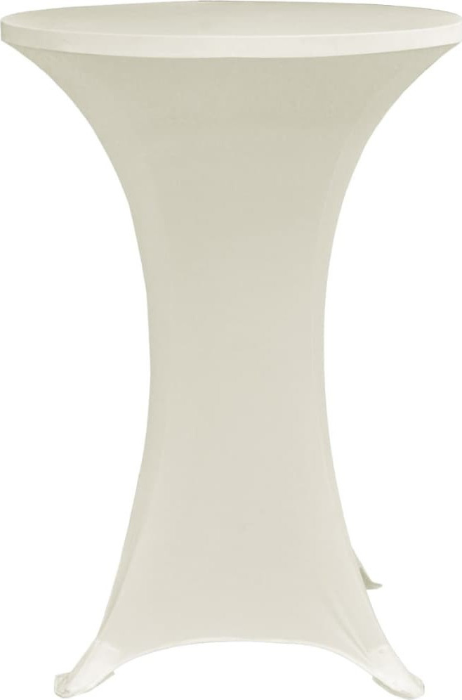 vidaXL Ελαστικό Κάλυμμα Τραπεζιού Μπεζ 60cm (4τμχ)