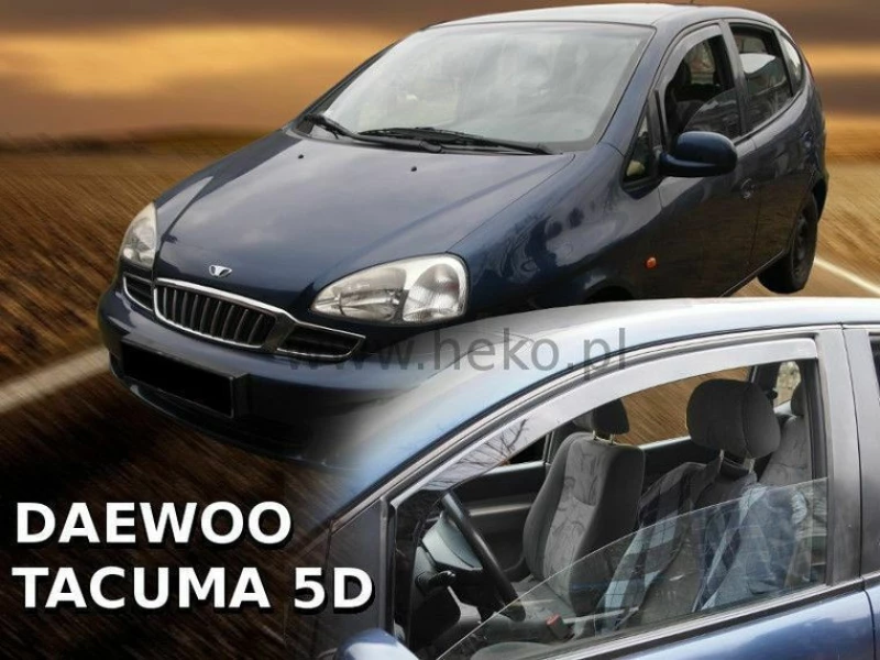 Heko Σετ Ανεμοθραύστες Μπροστινοί & Πίσω για Daewoo Nexia 4D 1995 4τμχ