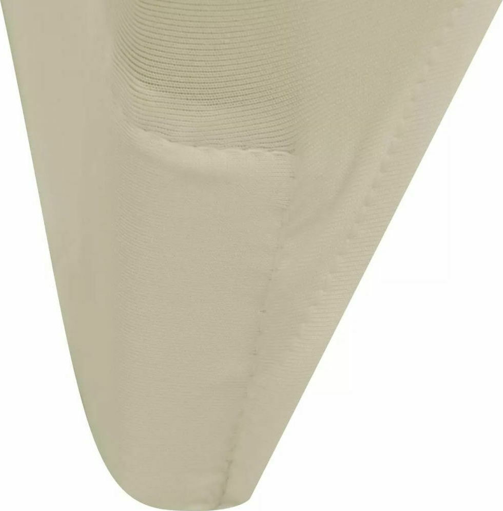 vidaXL Ελαστικό Καλύμματα Καρέκλας Εκρού (50τμχ)