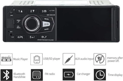 Ηχοσύστημα Αυτοκινήτου Mp5 Player 4.1" Hd 1Din Gbt-4042Um
