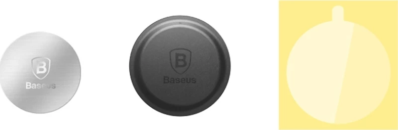 Baseus Βάση Κινητού Αυτοκινήτου 2 x Metal Stickers με Μαγνήτη