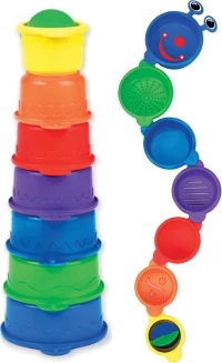 MUNCHKIN Caterpillar Spillers Σετ με 7 πολύχρωμα και αριθμημένα ποτηράκια 7τμχ