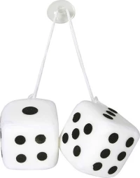 Lampa Διακοσμητικά Ζάρια Άσπρα 7x7cm
