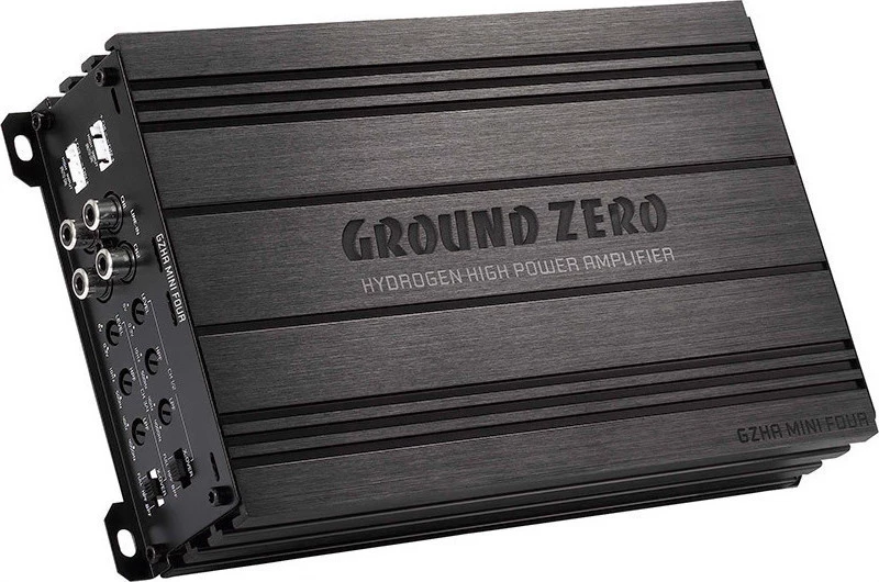 Ground Zero Ενισχυτής Αυτοκινήτου GZHA Mini Four 4 Καναλιών (Κλάση D)