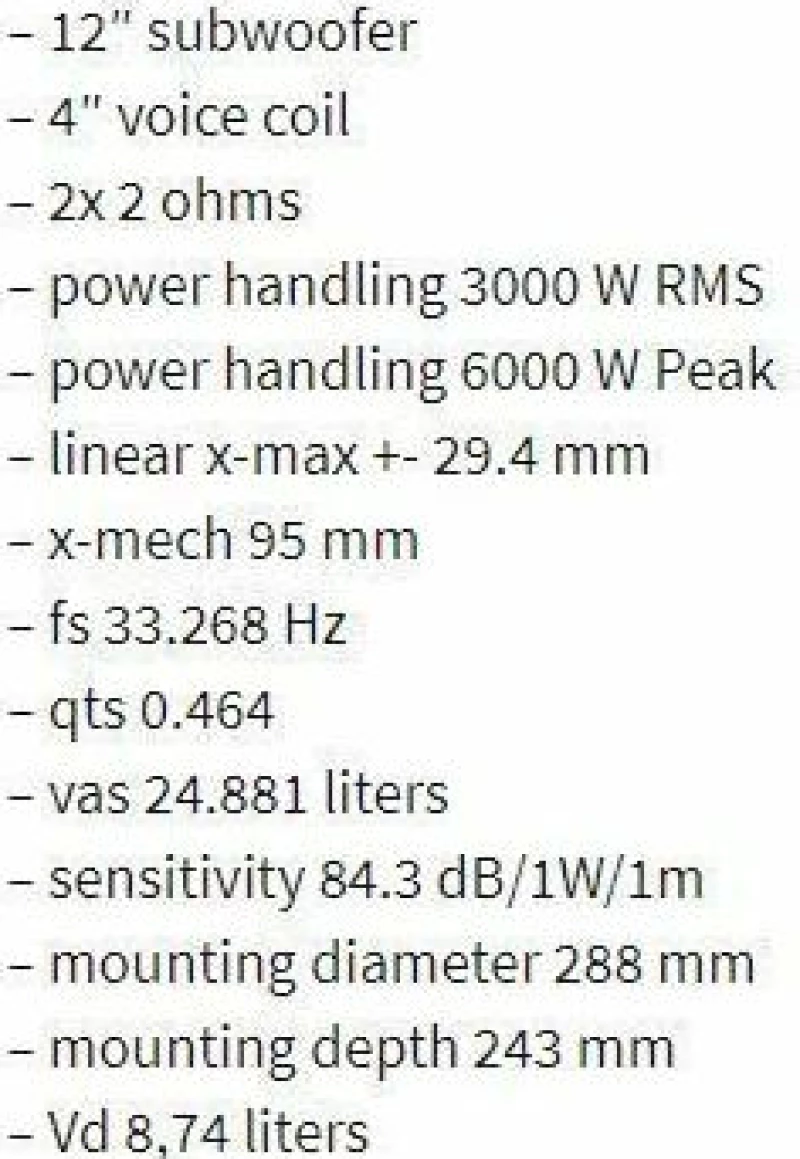 DD Audio Redline 812d D1
