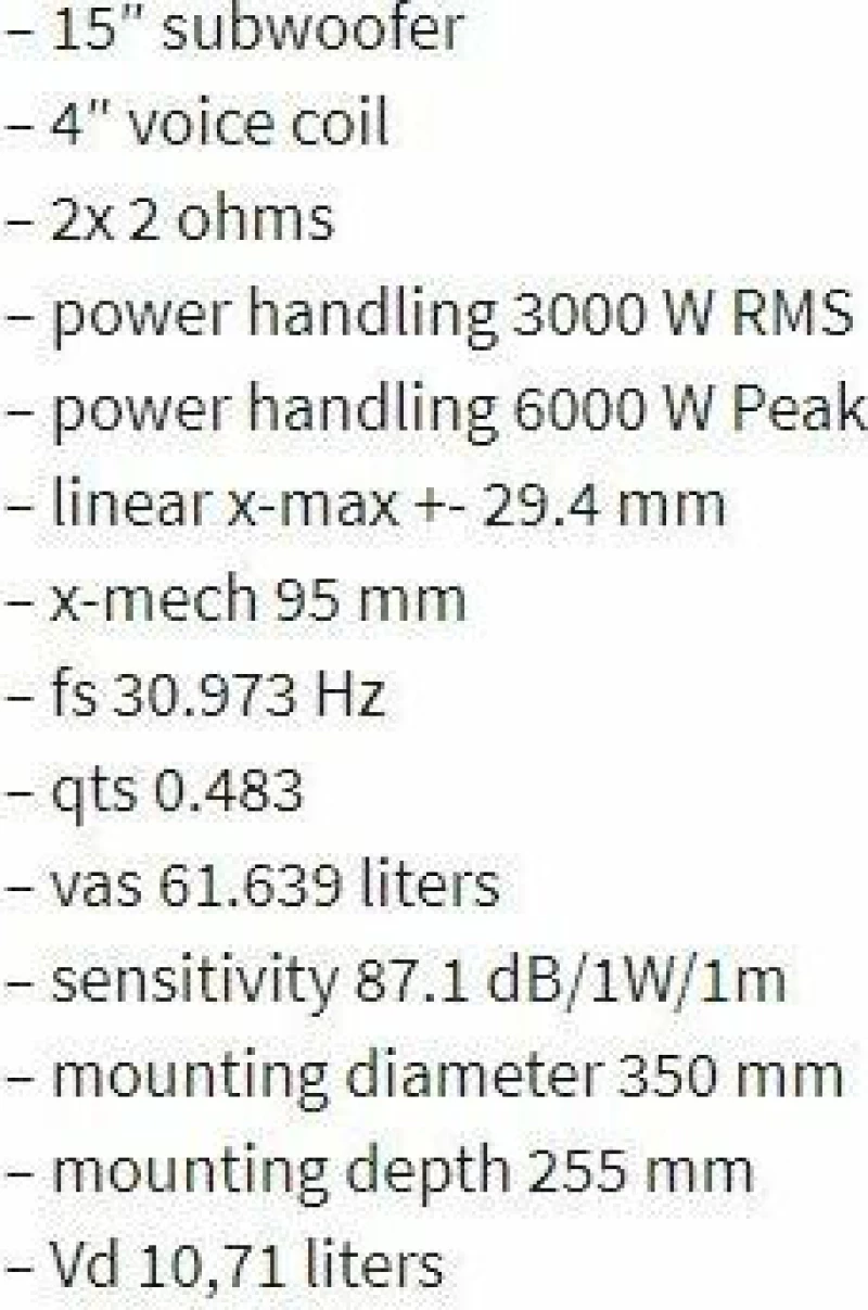DD Audio Redline 815d D1