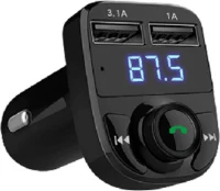 Bluetooth Ανοιχτής Ακρόασης FM Transmitter και Φορτιστής Αυτοκινήτου Earldom