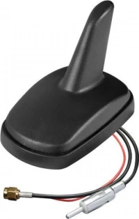 Κεραια Καρχαριας Aero-Fin 4 12V Μαυρη Am/Fm/Gps Με Ενισχυτη Σηματος 55X85X64Mm