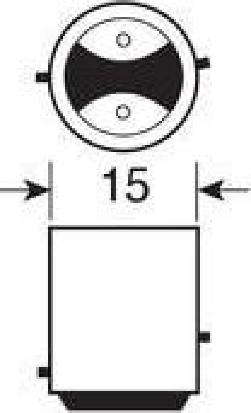 Lampa P21/4W Double Filament Lamp 12V 2τμχ