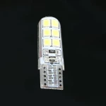 ΛΑΜΠΑΚΙ ΑΥΤΟΚΙΝΗΤΟΥ Led Canbus Σιλικόνης T10 W5W με 12 LED SMD 2835 6000K (ΨΥΧΡΟ)