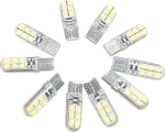 ΛΑΜΠΑΚΙ ΑΥΤΟΚΙΝΗΤΟΥ Led Canbus Σιλικόνης T10 W5W με 12 LED SMD 2835 6000K (ΨΥΧΡΟ)