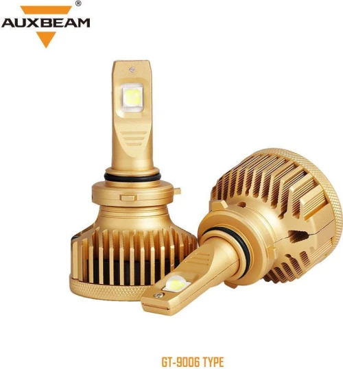 AUXBEAM 2pcsset9006 GT Series LED Headlight Bulbs - 6500K 9000LM