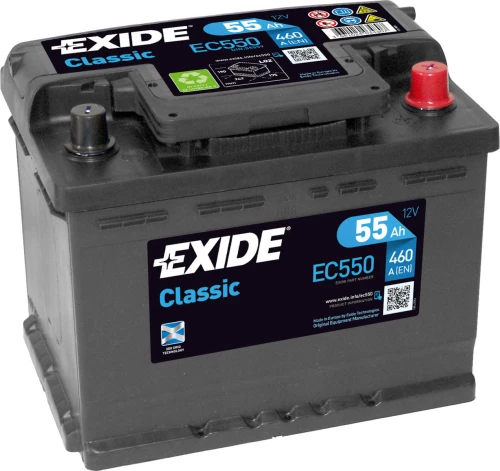 Exide Classic 12V 55Ah EC550
