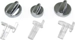 Dectane Chrome Διακόπτης Ρύθμισης Θερμοκρασίας για Vw / Seat / Skoda