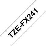Brother TZE-FX241 Ταινία Ετικετογράφου (8m x 18mm) Λευκό