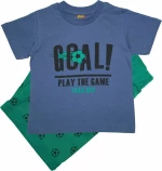 Trax Σετ Βερμούδα με Μπλουζάκι Goal Play the Game 39404 Μπλε 2τμχ