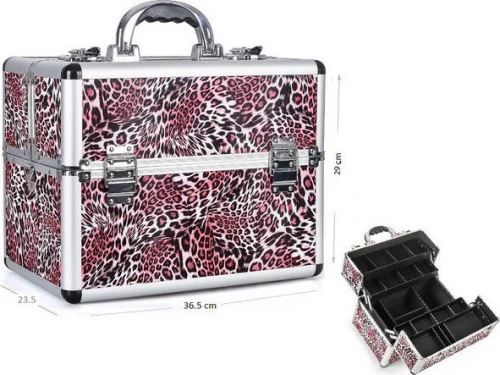 ΒΑΛΙΤΣΑΚΙ ΑΛΟΥΜΙΝΙΟΥ TC-1066 PINK LEOPARD