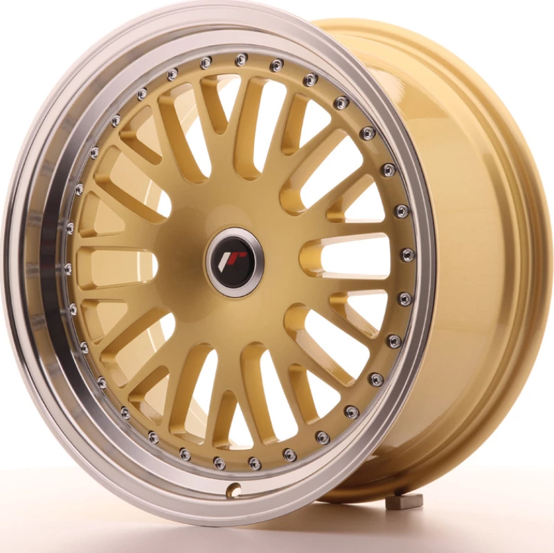 Japan Racing Wheels JR10 17x8 ET35 Gold Machined Lip
