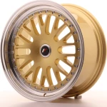 Japan Racing Wheels JR10 17x8 ET35 Gold Machined Lip