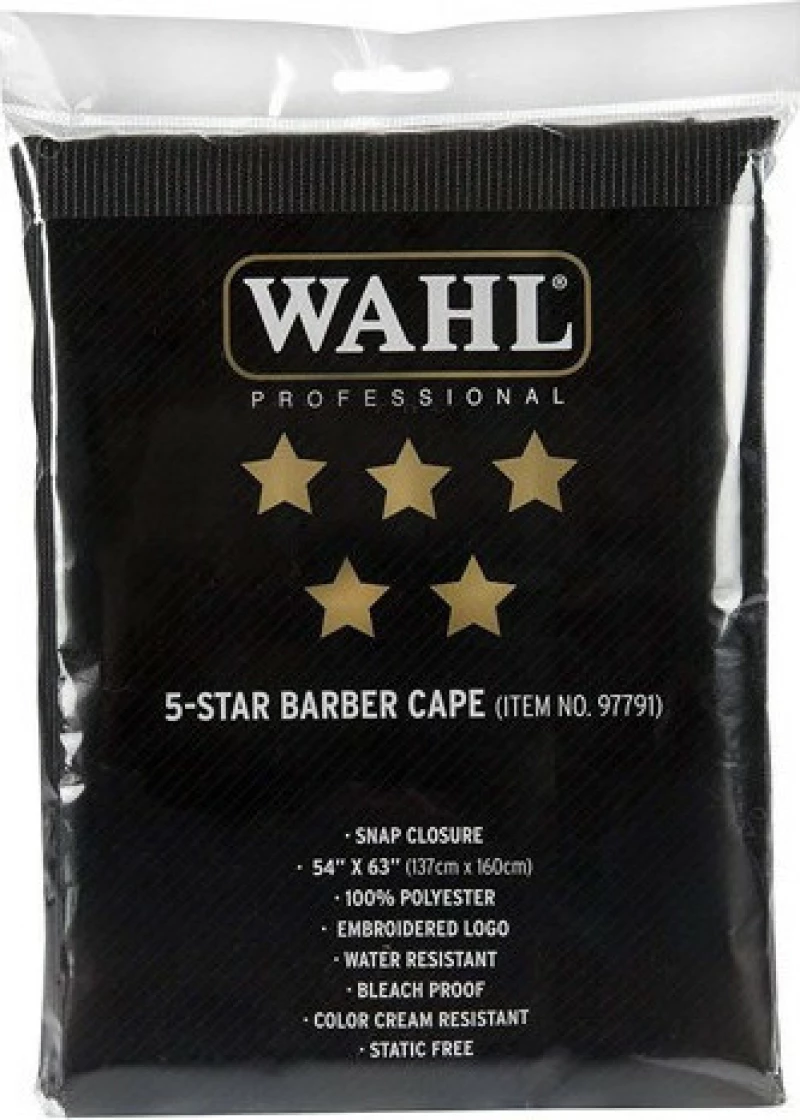 Wahl 5-Star Barber Cape Black