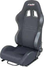 Simoni Racing Jenson Κάθισμα Μαύρο Ανακλινόμενο με Δέρμα στις Άκρες