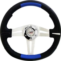 Simoni Racing Apogee Λείο Δέρμα 350mm Μαύρο/Μπλέ