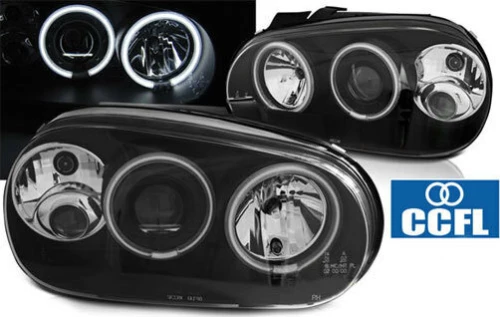 T-Tec Μπροστινά Φανάρια Angel Eyes για Volkswagen Golf 4 1997-2003 2τμχ