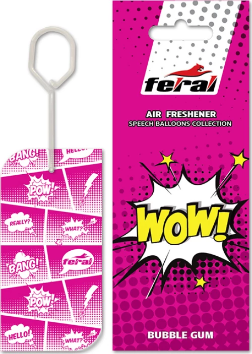 Feral Άρωμα Κρεμαστό Speech Collection Wow Bubble Gum