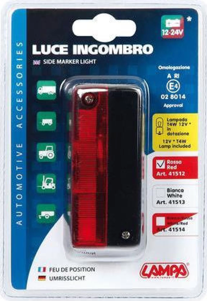 Lampa Φως Όγκου 12/24V - Κόκκινο