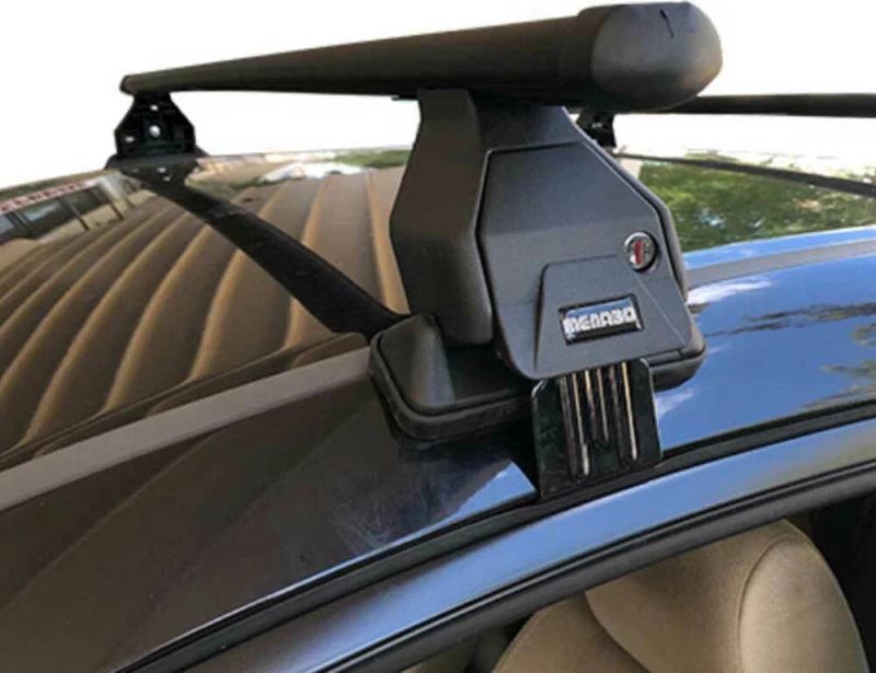 Menabo Μπάρες Οροφής Μεταλλικές 112εκ. για Mazda 2 5D 2002-2007 (Σετ με πόδια)